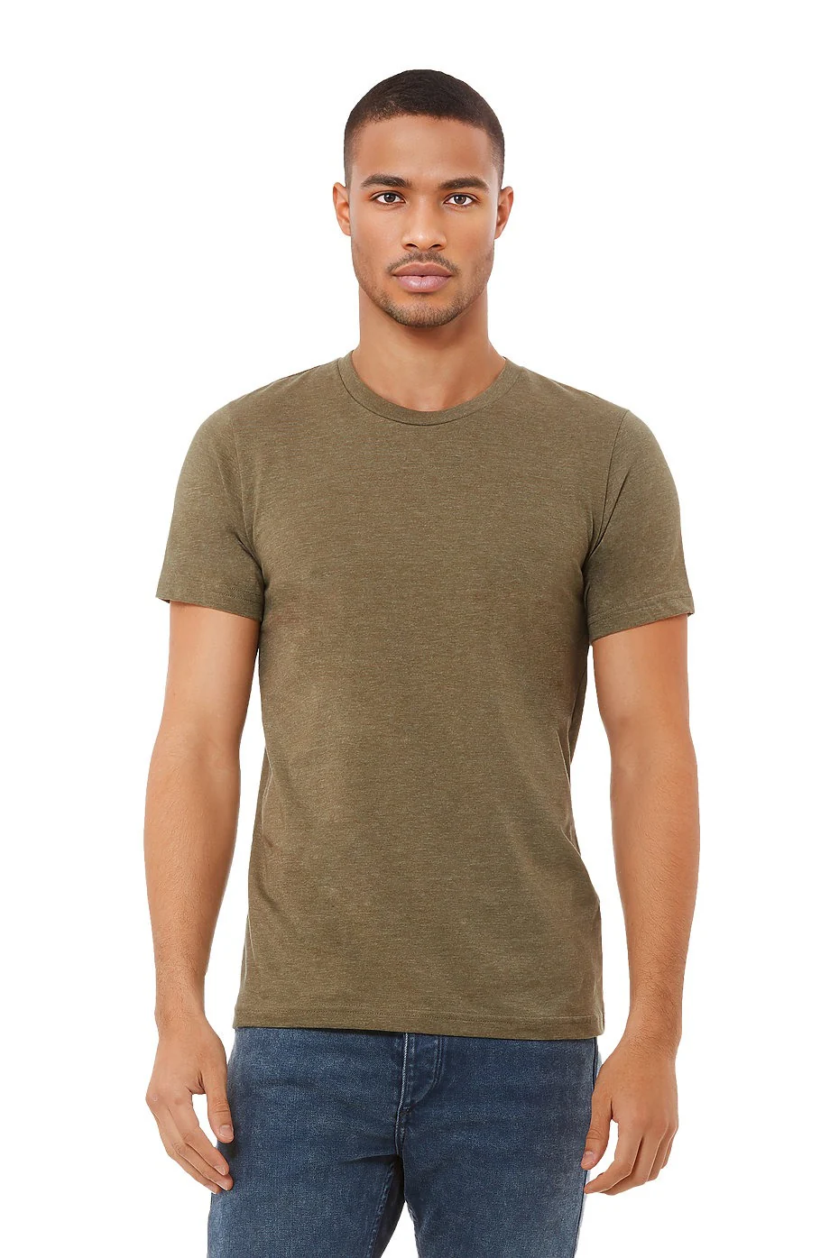 BELLA 3001CVC UNISEX HEATHER JERSEY SHORT SLEEVE TEE - Image 10