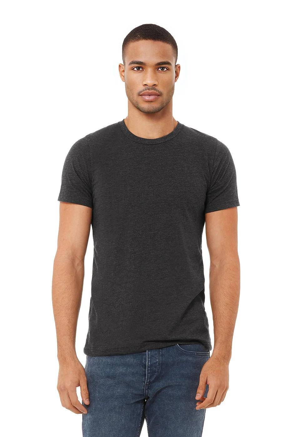 BELLA 3001CVC UNISEX HEATHER JERSEY SHORT SLEEVE TEE - Image 11