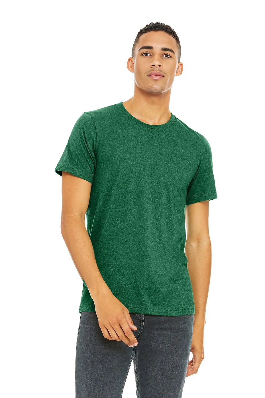 BELLA 3001CVC UNISEX HEATHER JERSEY SHORT SLEEVE TEE - Image 21