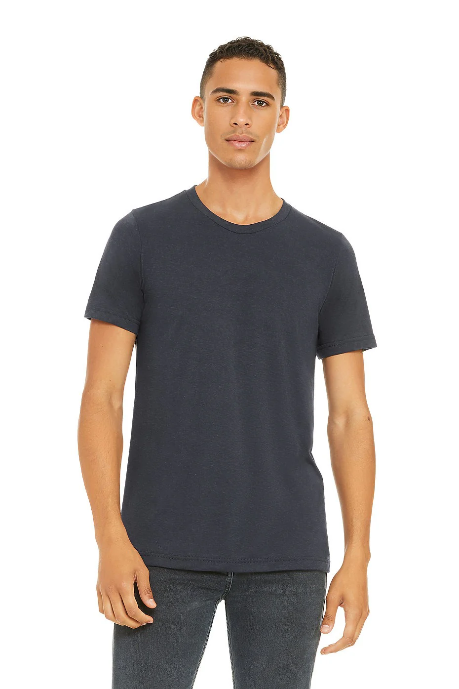 BELLA 3001CVC UNISEX HEATHER JERSEY SHORT SLEEVE TEE - Image 23