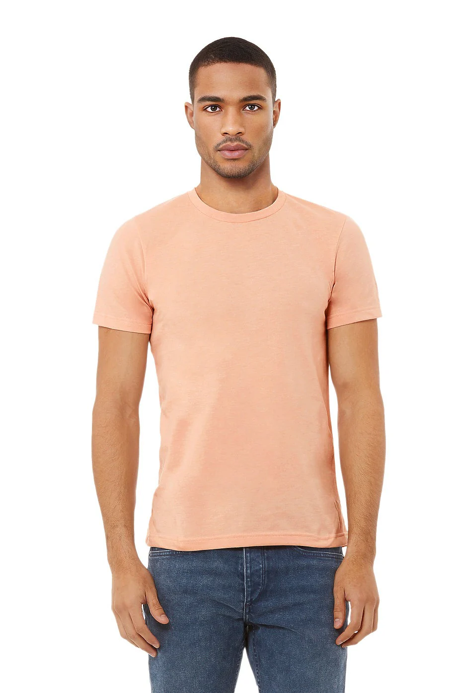 BELLA 3001CVC UNISEX HEATHER JERSEY SHORT SLEEVE TEE - Image 26