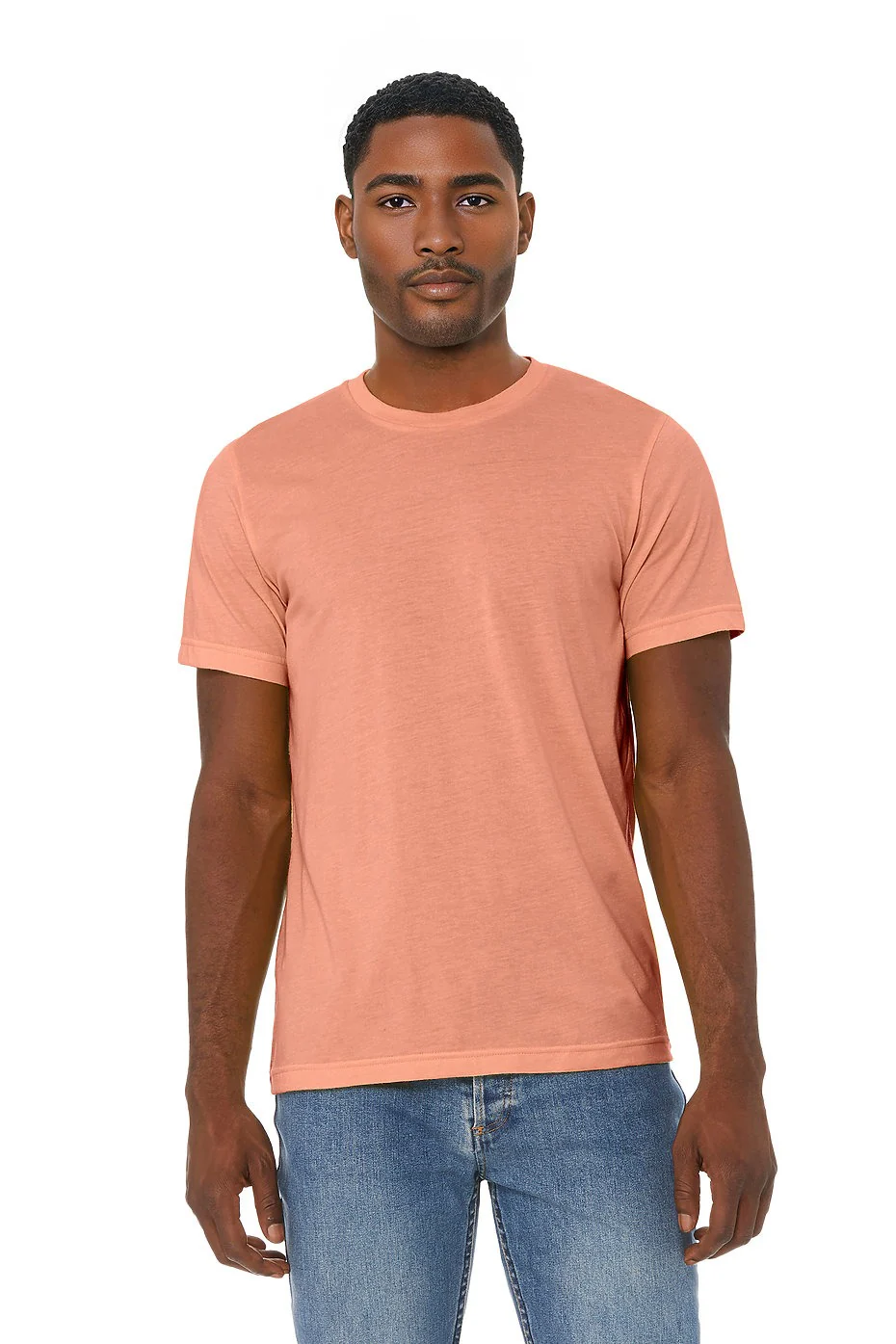 BELLA 3001CVC UNISEX HEATHER JERSEY SHORT SLEEVE TEE - Image 28