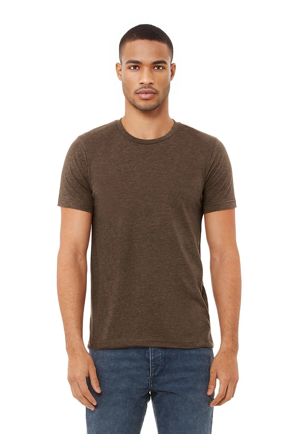 BELLA 3001CVC UNISEX HEATHER JERSEY SHORT SLEEVE TEE - Image 3