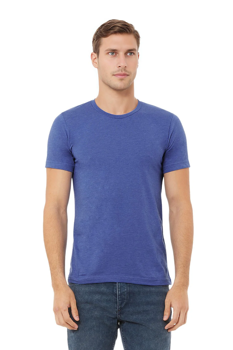 BELLA 3001CVC UNISEX HEATHER JERSEY SHORT SLEEVE TEE - Image 30