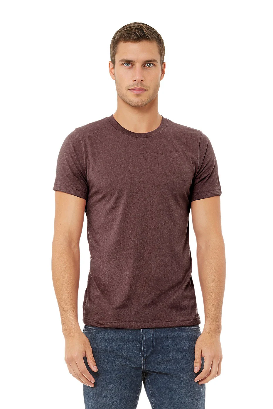 BELLA 3001CVC UNISEX HEATHER JERSEY SHORT SLEEVE TEE - Image 7