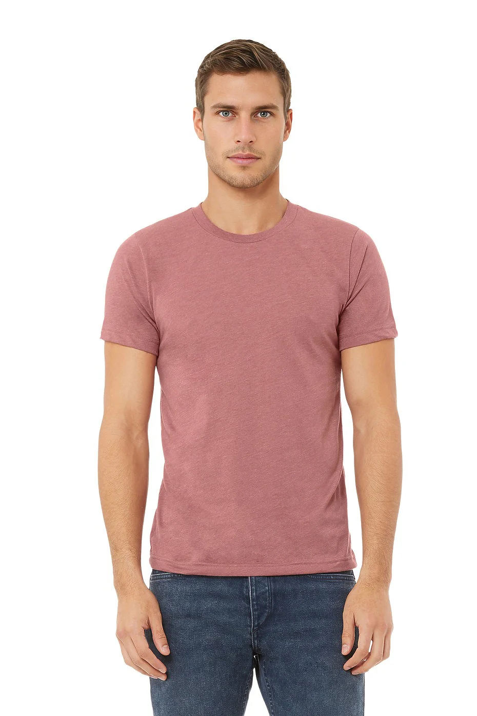BELLA 3001CVC UNISEX HEATHER JERSEY SHORT SLEEVE TEE - Image 9