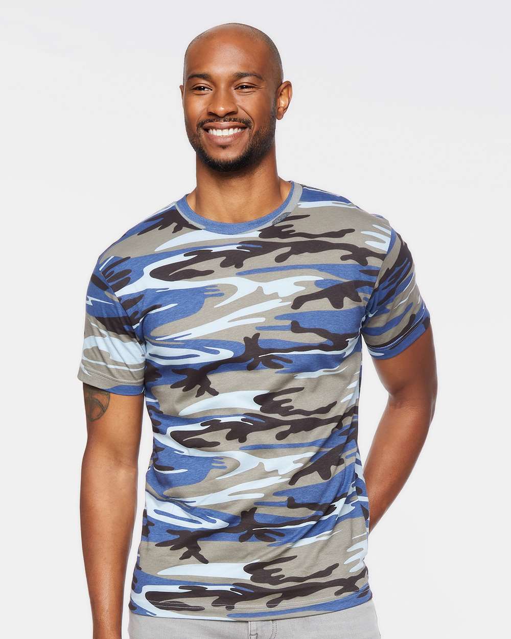 3907 ADULT CAMO TEE - Image 4