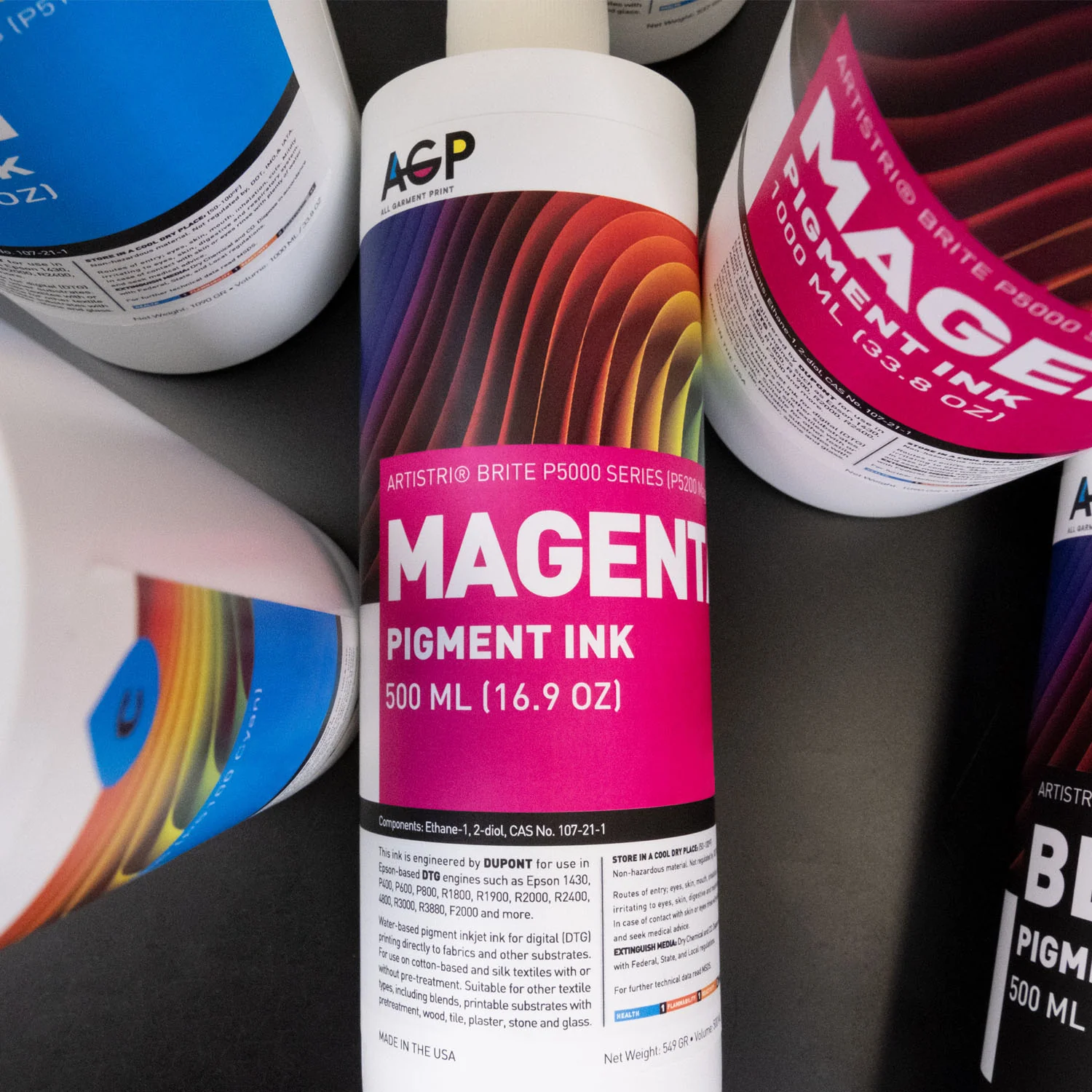 AGP – All Garment Print Wholesale DuPont Artistri Brite P5000 Series Bulk DTG Textile Ink for Epson - Image 12