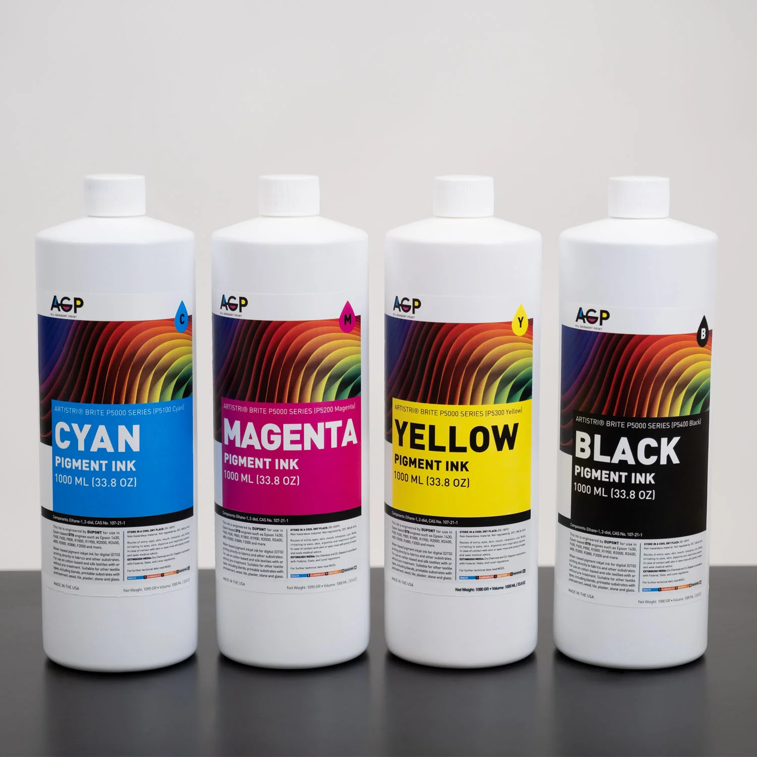 AGP – All Garment Print Wholesale DuPont Artistri Brite P5000 Series Bulk DTG Textile Ink for Epson - Image 3