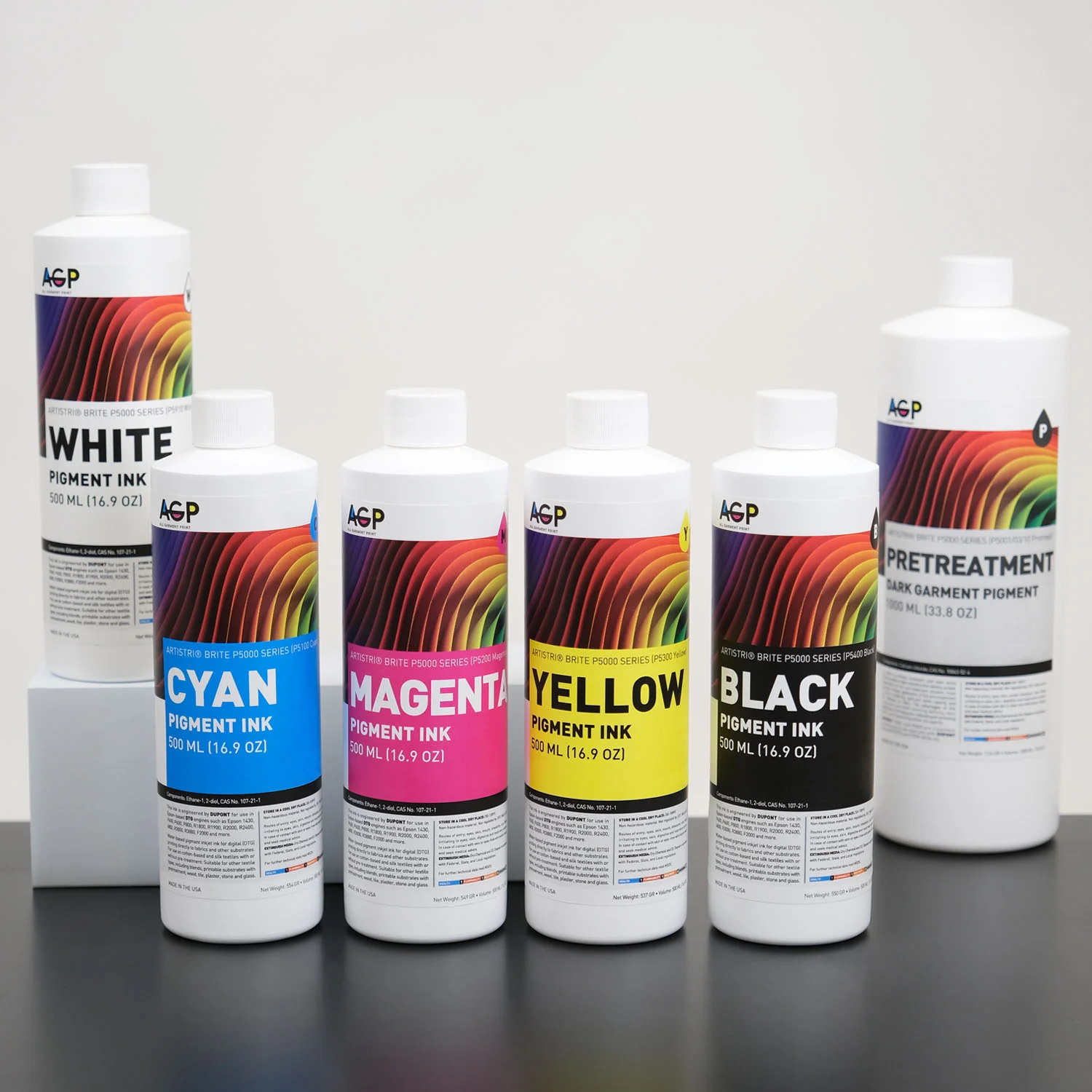 AGP – All Garment Print Wholesale DuPont Artistri Brite P5000 Series Bulk DTG Textile Ink for Epson - Image 4