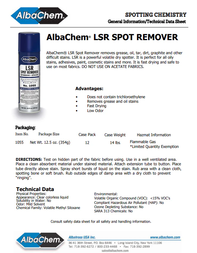 AlbaChem® LSR Spot Remover - Image 2