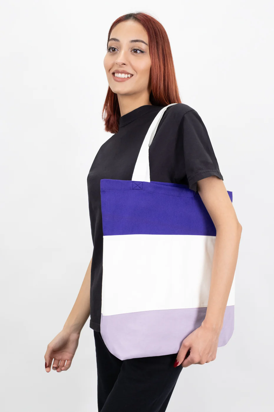 Color Block Tote Bag - Mix and Match - Image 17