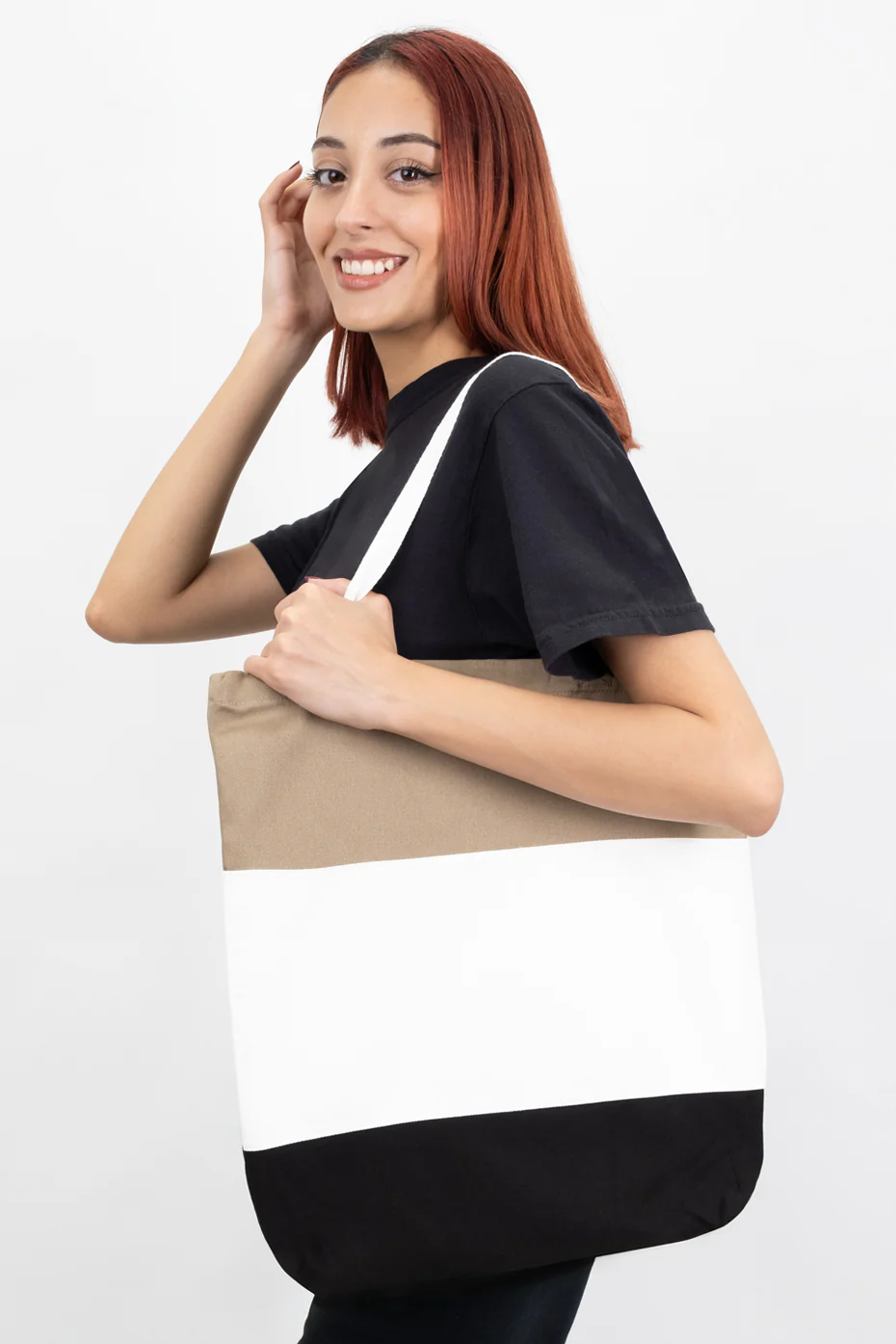 Color Block Tote Bag - Mix and Match - Image 19