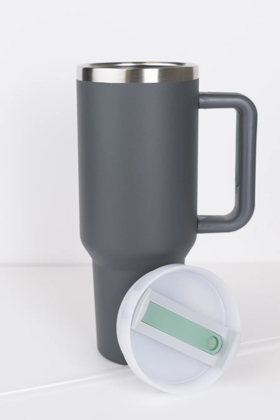 RoadSip Stainless Steel Tumbler with Handle and Sip 40 oz. - Image 11
