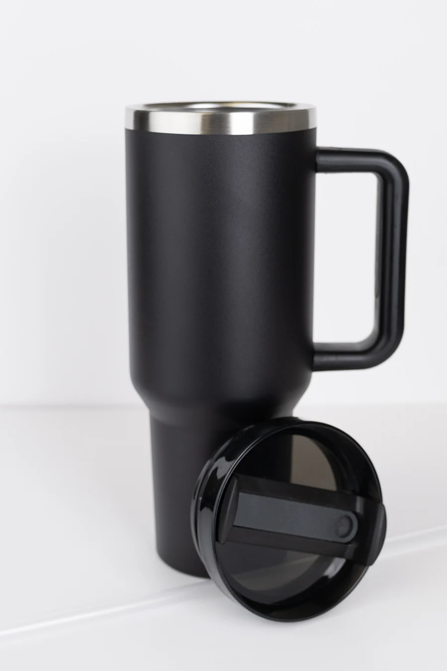 RoadSip Stainless Steel Tumbler with Handle and Sip 40 oz. - Image 14