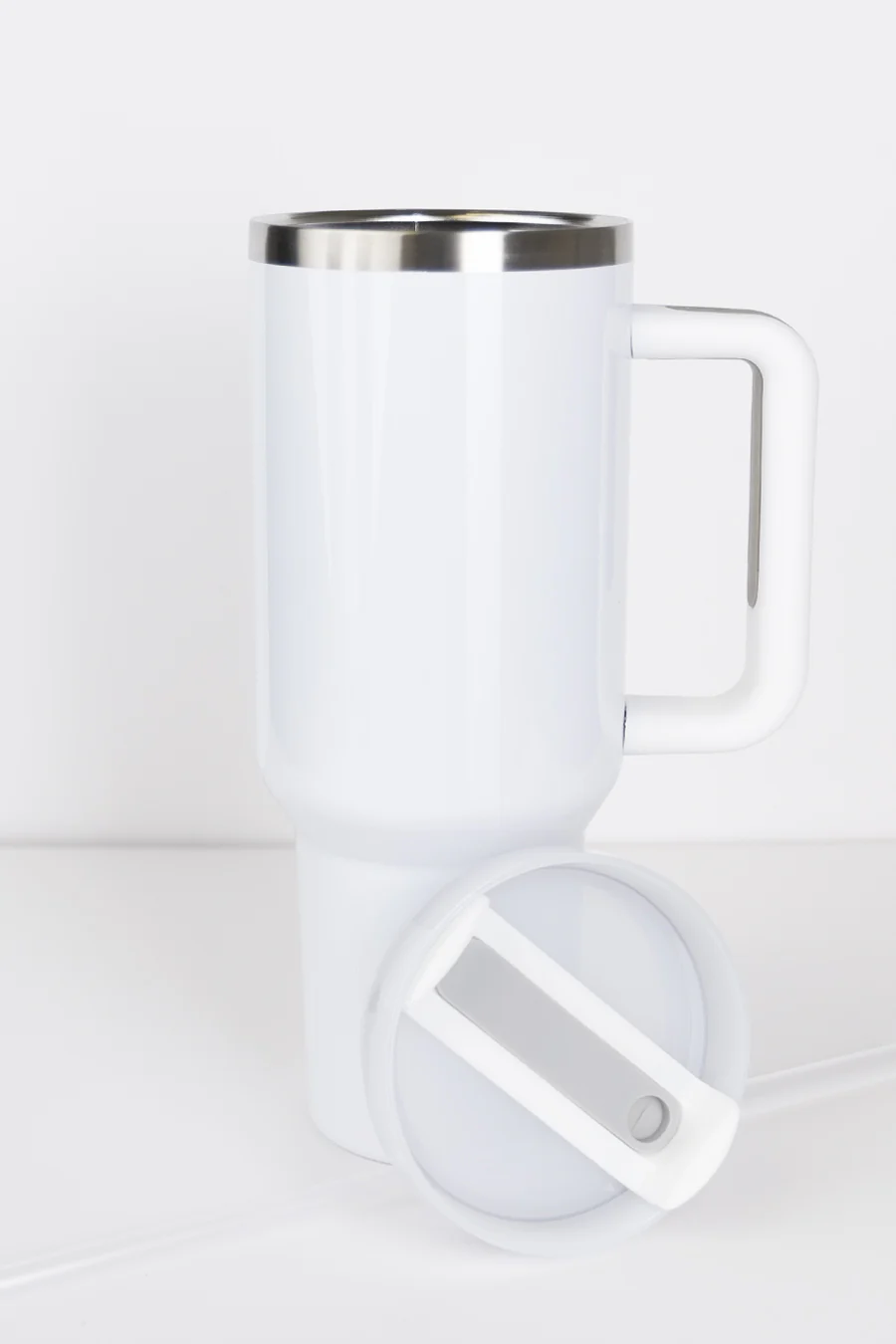 RoadSip Stainless Steel Tumbler with Handle and Sip 40 oz. - Image 5